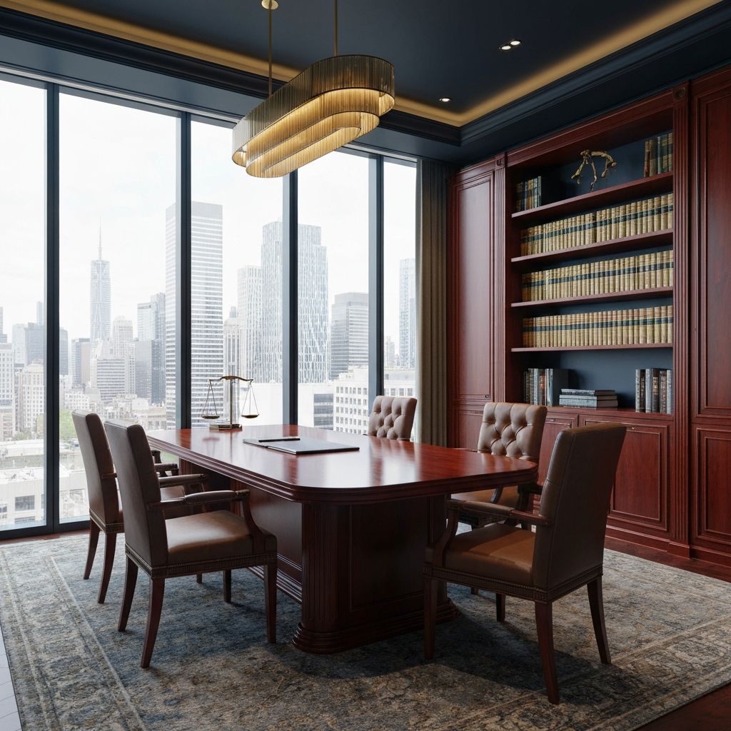 Modern law office interior